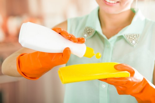 Charity donation and reuse partnership concept for sustainable carpet cleaning materials